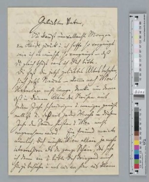 Brief an Johann Jacob Brahms