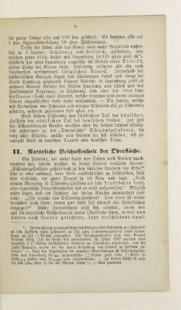 II. Natürliche Beschaffenheit der Oberfläche