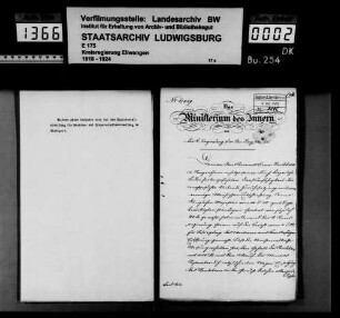 Oberamtsdiener, Hausmeister und Hausverwalter beim Oberamt Mergentheim