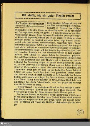 Die Stätte, die ein guter Mensch betrat