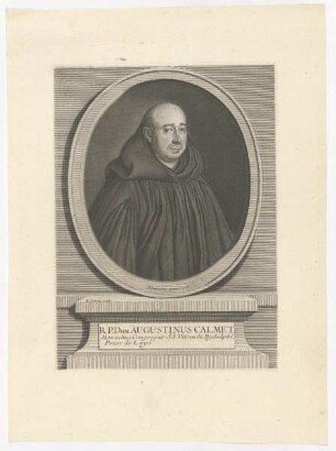 Bildnis des Augustinus Calmet