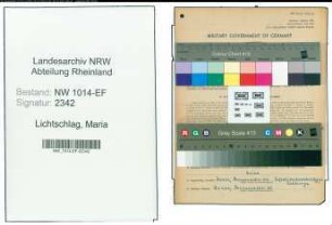 Entnazifizierung Maria Lichtschlag , geb. 28.03.1909 (Aerztin)