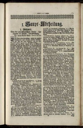I. Haupt-Abtheilung