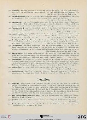 Textilien (Nr. 551-566)