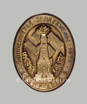 Nationalsozialistisches Abzeichen "Sonnenwende - Jahreswende 1934"