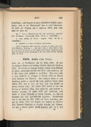 2251. Lesser (Joh. Georg).