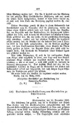 Verfahren bei Aufstellung von Entwürfen zu Schulbauten : [IV. Elementarschulwesen]