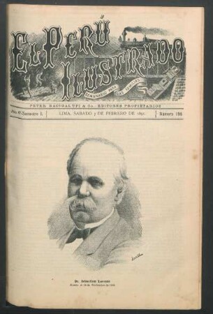 [Retrato de] Dr. Sebastián Lorente : Muerto el 28 de Noviembre de 1884