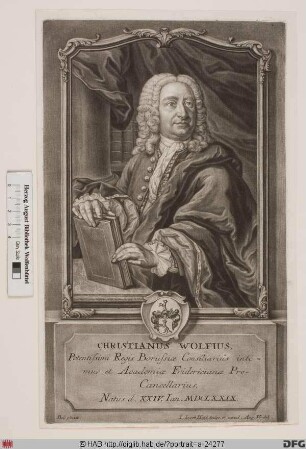 Bildnis Christian Wolff (1745 Frhr. von)