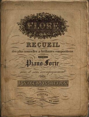 Flore : recueil des plus nouvelles & brillantes compositions pour le pianoforte avec et sans accompagnement. 4. (Grande sonate pour le pianoforte à quatre mains op. 47). - [1819]. - 81 S. - Pl.-Nr. 2602. - Ausg. unvollst., 1. Satz fehlt, 2. Satz unvollst.