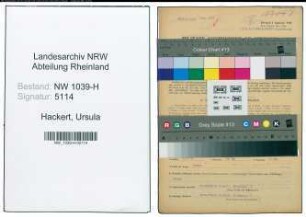 Entnazifizierung Ursula Hackert , geb. 01.09.1907 (Geschaeftsfuehrerin)