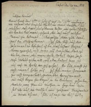 Brief von Jacob Grimm und Wilhelm Grimm an Paul Wigand
