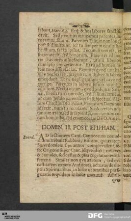 Domin. II. Post Epiphan.