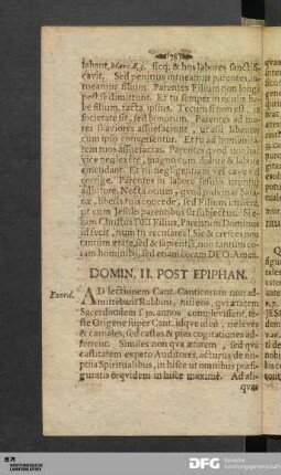 Domin. II. Post Epiphan.