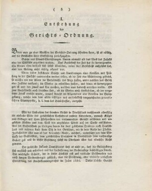 I. Entstehung der Gerichts-Ordnung