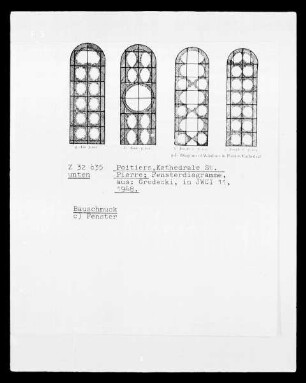 Poitiers, Fensterdiagramme