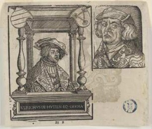 Bildnis des Vlrichus de Hvtten und des Johannes de Indagine, Folio verso