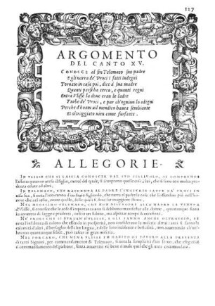 Argomento Del Canto XV.