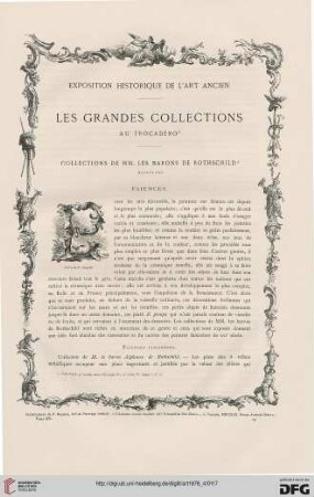 4: Exposition historique de l'art ancien, [3] : Les grandes collections au Trocadéro. Collections de MM. les barons de Rothschild
