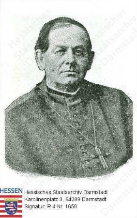 Haffner, Paul Leopold Bischof Paulus Leopold v. Mainz, Prof. Dr. phil. (1829-1874) / Porträt, Brustbild