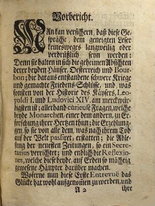 Gespräche in dem Reiche derer Todten ... Leopoldus, I. Römischer Kayser, ... und Ludovicus, XIV. König in Frankreich ...