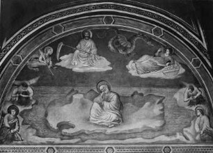 Fresken der Peruzzi Kapelle — Wandfresken — Lebensszenen des Evangelisten Johannes — Johannes auf Patmos