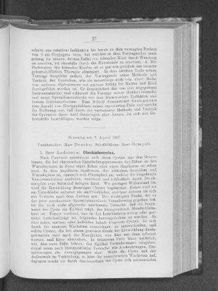 Sitzung am 2. April 1907.