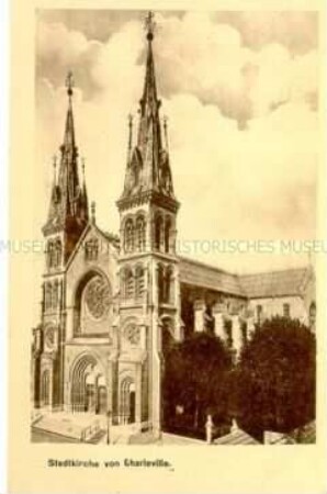 Ansicht der Stadtkirche von Charleville