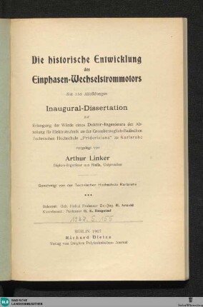 Die historische Entwicklung des Einphasen-Wechselstrommotors