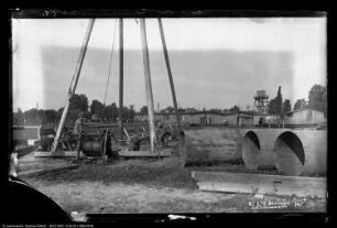 Bau Da 7 Brunnenwasserwerk für Trinkwasser, Bohrungen zum Trinkwasserkanal