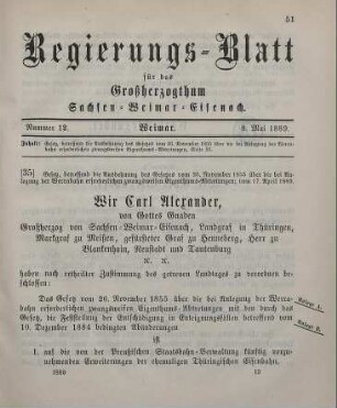 35. Gesetz, betreffend die Ausdehnung des Gesetzes vom 26. November 1855 über die bei Anlegung der Werrabahn erforderlichen zwangsweisen Eigenthums-Abtretungen