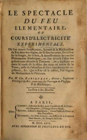 Le spectacle du feu élémentaire