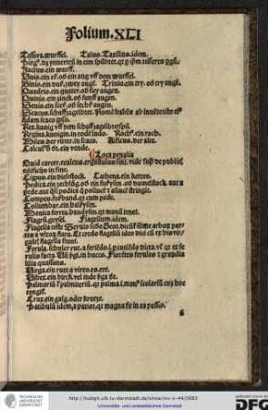 Quid carcer, eculeus, ergastulus sint, vide supra de publicis edificiis in fine.