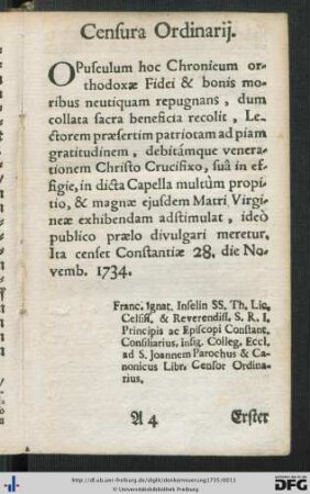 Censura Ordinarii.
