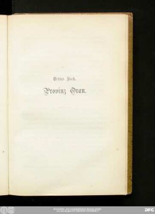 Drittes Buch. Provinz Oran.