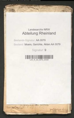 Gesuch des Overbeck um Übertragung einer vakanten Schöffenstelle beim Hauptgericht