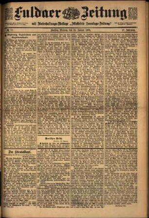 Ausgabe vom Montag, den 22. Januar 1900.