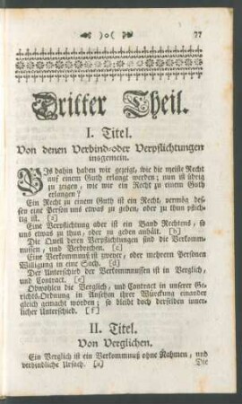 I. Titel - X. Titel