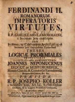 Ferdinandi II. Romanorum imperatoris virtutes