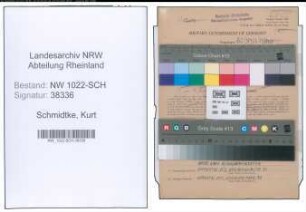 Entnazifizierung Kurt Schmidtke , geb. 29.08.1922 (Bahnbeamter)