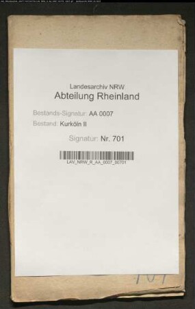 Rechnung des Zolls zu Linz, Rheinberg und Uerdingen