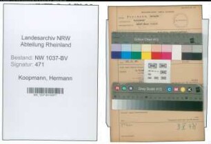 Entnazifizierung Hermann Koopmann , geb. 02.05.1879 (Polsterer)