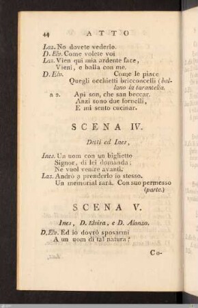 Atto Secondo: Scena V.