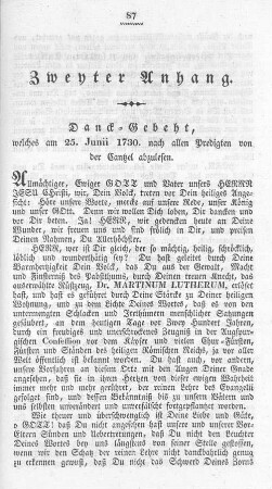 Danck-Gebeht ...
