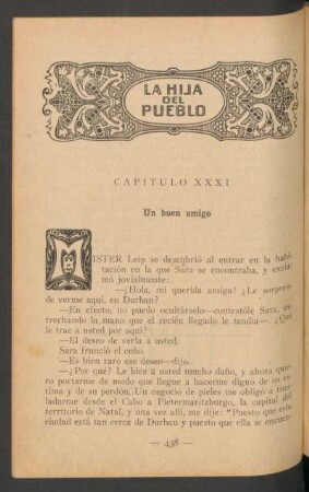 Capítulo XXXI - Un buen amigo