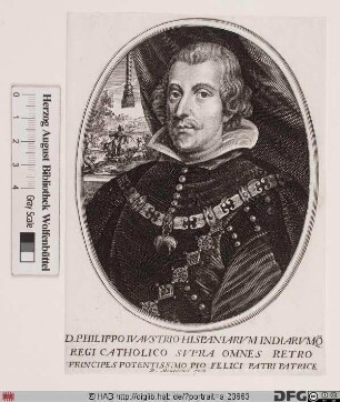 Bildnis Philipp (Felipe) IV., König von Spanien (reg. 1621-65)