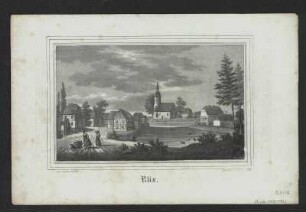 Ansicht von Klix bei Bautzen, Lithographie, um 1840 : Klix / N. d. Nat. gez. v. Julius Möckel. - [Dresden] : [Schmidt] ; Dresden : Renner u. Ketzschau , [um 1840]. - 1 Kunstbl. : Lithogr. ; 19 x 12 cm +++ Auch enth. in: Sachsens Kirchen-Galerie