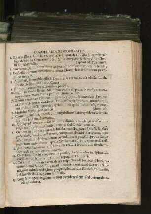 Corollaria Respondentis.