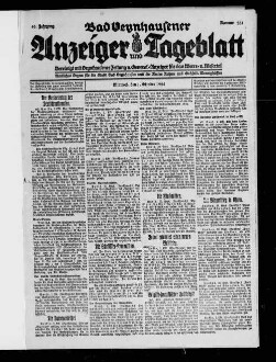 Bad Oeynhausener Anzeiger und Tageblatt. 1912-1934