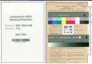 Entnazifizierung Paul Jost , geb. 27.07.1893 (Gelderheber)